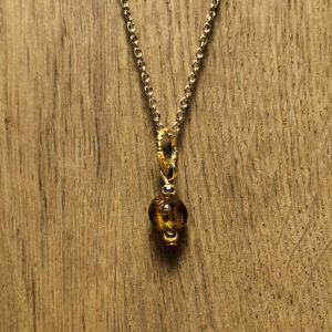 Pendentif Doré Racine Silencieuse