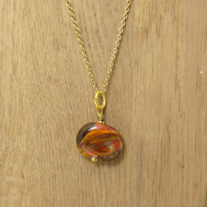 Pendentif Marron - Cœur de Caramel