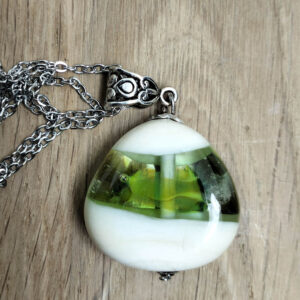 Pendentif Vert Bois - Horizon Vert