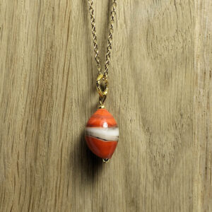 Pendentif Orange Feu– Axe de Joie