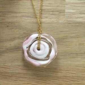 Pendentif Spirale Rose