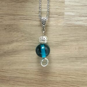 Pendentif Turquoise Bois - Sève claire