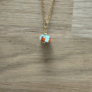 Pendentif Rouge et Bleu – Entre Deux Souffles IV