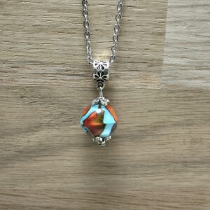Pendentif Rouge et Bleu - Entre Deux Souffles III