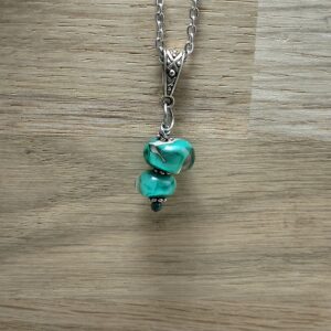 Pendentif Vert Bois - Lien de Sève