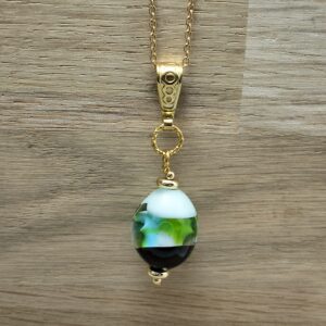Pendentif Vert Bois -  Clairière verte
