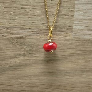 Pendentif Rouge Feu - Braise Rouge