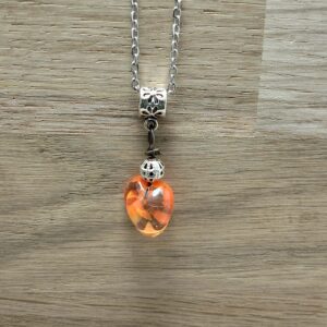 Pendentif Orange Feu – Élan de Braise
