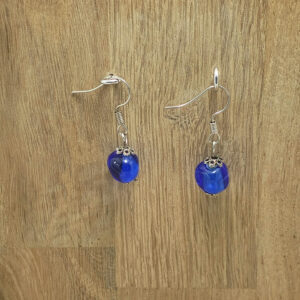 Boucles d'Oreilles Bleu - Gouttes de Sérénité Bleue